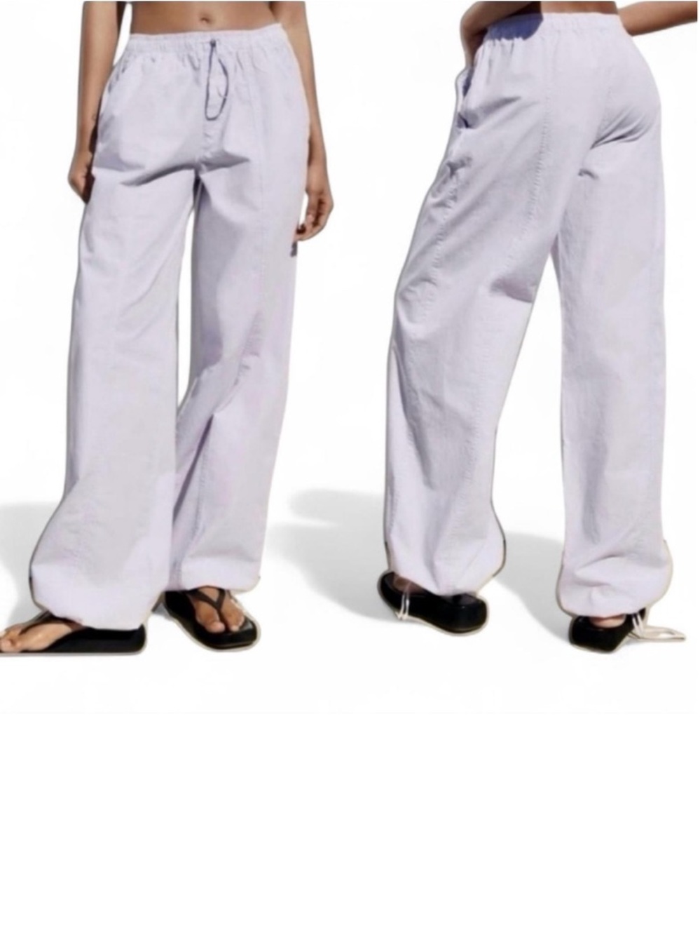 ZARA Lilac/Purple Parachute Pants {XSmall}